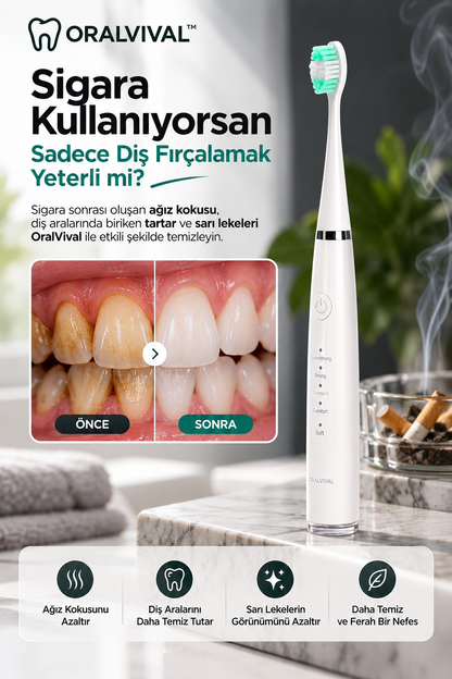 Oralvival™ Pro | Akıllı Ultrasonik Diş Temizleyici