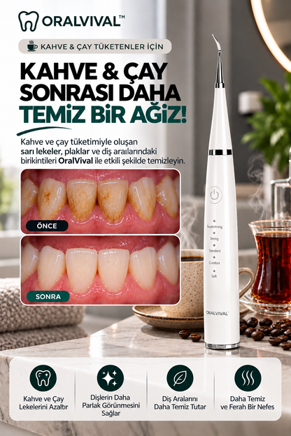 Oralvival™ Pro | Akıllı Ultrasonik Diş Temizleyici
