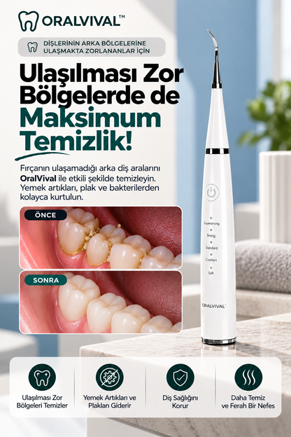 Oralvival™ Pro | Akıllı Ultrasonik Diş Temizleyici