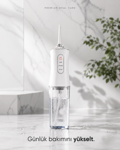Oralvival Pro™ Taşınabilir Ağız Duşu - Diş, Dil ve Diş Teli Bakım Seti
